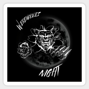 Werewolves Night I Sticker